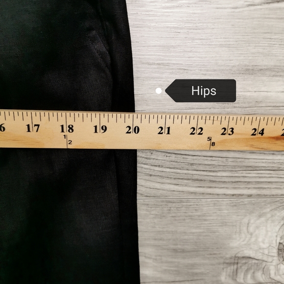 MEDIUM BLU9 100% Linen Black Pants NWT - Picture 4 of 15